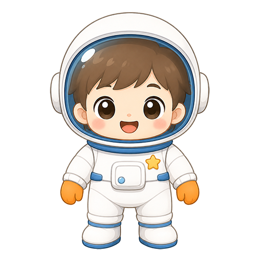 Astro Milo Toon Tone related character preview with hand target color #F3881E