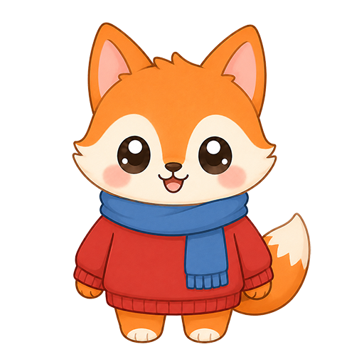 Ember Fox Toon Tone character preview for color matching game