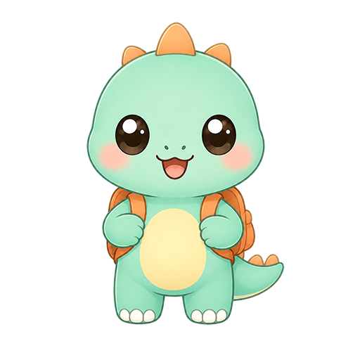 Minti Dino Toon Tone character preview for color matching game