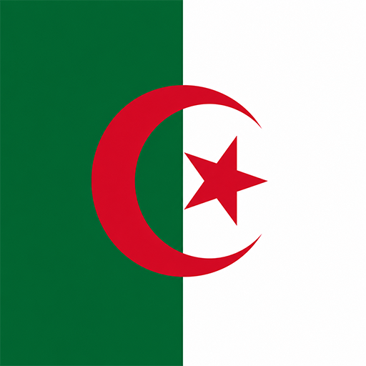 Algeria Toon Tone flag preview for color matching game