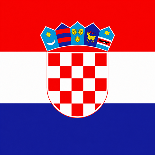 Croatia Toon Tone flag preview for color matching game