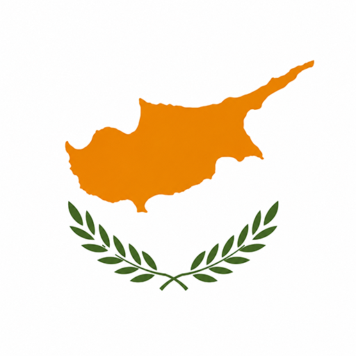 Cyprus Toon Tone flag preview for color matching game