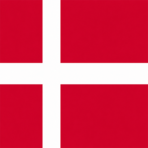 Denmark Toon Tone flag preview for color matching game