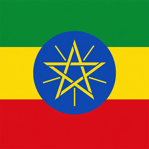 Ethiopia Toon Tone flag preview for color matching game