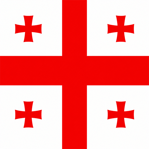 Georgia Toon Tone flag preview showing the flag target color #F20101