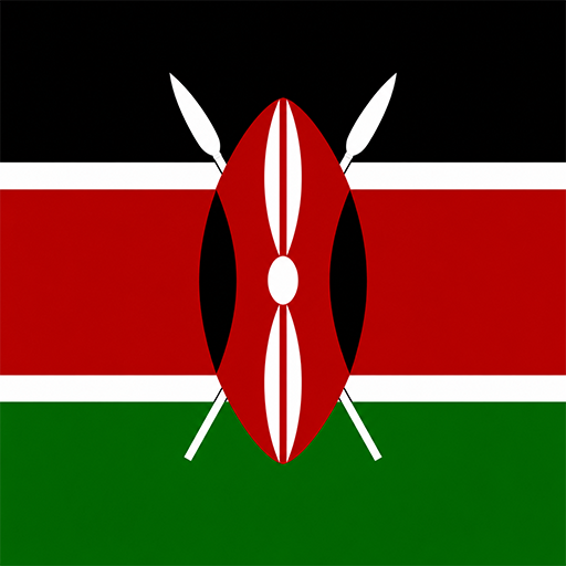 Kenya Toon Tone flag preview for color matching game