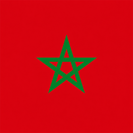 Morocco Toon Tone flag preview for color matching game