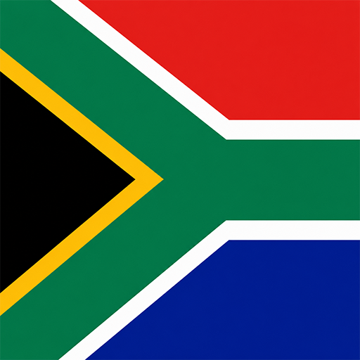 South Africa Toon Tone flag preview for color matching game