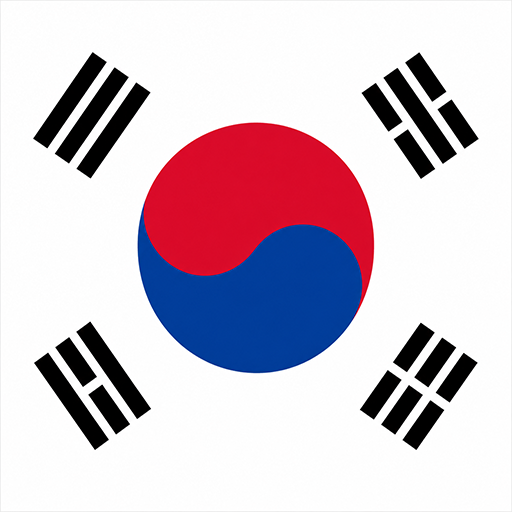 South Korea Toon Tone flag preview for color matching game