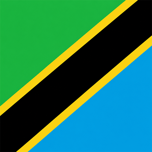 Tanzania Toon Tone flag preview for color matching game