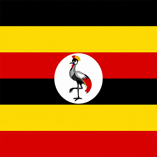 Uganda Toon Tone flag preview for color matching game