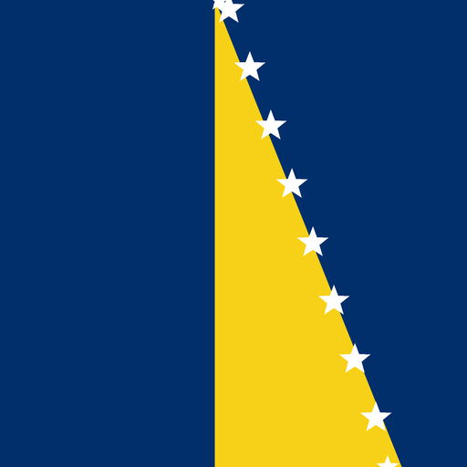 Bosnia And Herzegovina Toon Tone world cup flag preview for color matching game