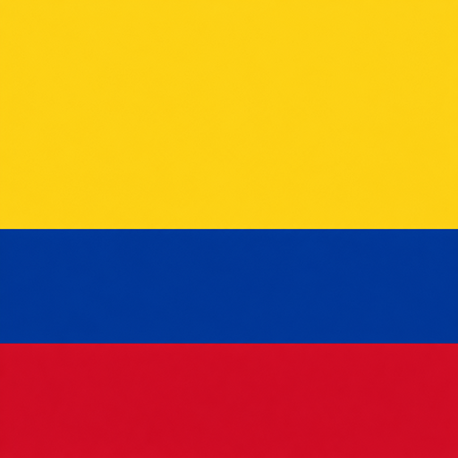 Colombia Toon Tone world cup flag preview for color matching game