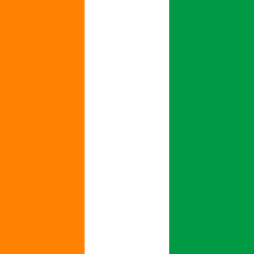 Cote D'ivoire Toon Tone world cup flag preview for color matching game