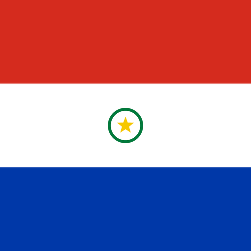 Paraguay Toon Tone world cup flag preview for color matching game