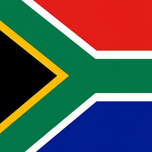 South Africa Toon Tone world cup flag preview for color matching game